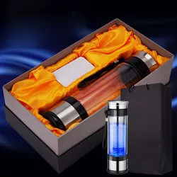 Generator Ionizer H2 Rich Cup Filter Glass Health Maker Hydrogen Water Bottle Portable
