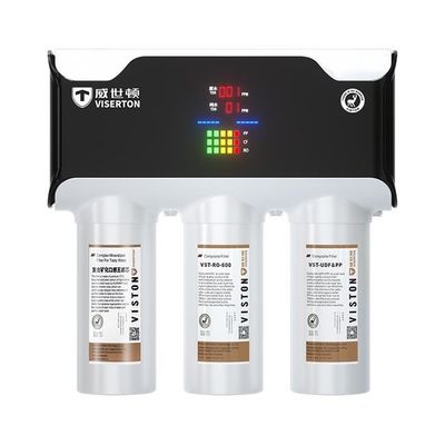 3 fasi Osmosi inversa Filtrazione dell'acqua Grigio Colore Casa 800 GPD