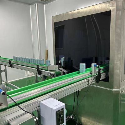 Automazione Macchine di riempimento di acqua ricca di idrogeno Purificazione e lavaggio dell'acqua Sterilizzazione ultravioletta 500 lattine/ora Velocità di riempimento